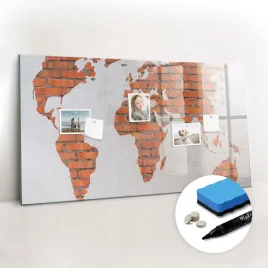 marker-tablica-magnetyczna-do-domu-gratis-magnes-ceglana-mapa-swiata-120x60