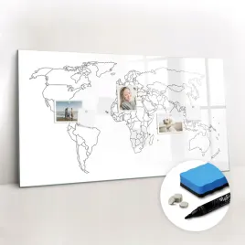 tablica-magnetyczna-do-domu-magnesy-ozdobna-konturowa-mapa-swiata-120x60-cm