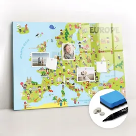 do-domu-markery-tablica-magnetyczna-do-nauki-mapa-swiata-z-flagami-100x70