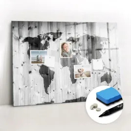 tablica-magnetyczna-ozdobna-z-pisakami-mapa-swiata-na-drewnie-100x70-cm