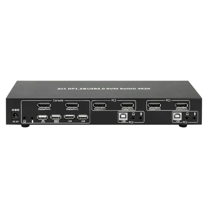 techly-przelacznik-kvm-displayport-usb-2x1-dual-he-stan-nowy
