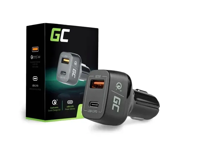 green-cell-ladowarka-samochodowa-usb-c-30w-pd-usb-stan-nowy