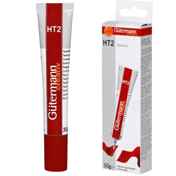 KLEJ DO TKANIN SKÓRY GUTERMANN HT2 UNIWERSALNY MOCNY BEZBARWNY - 30 g