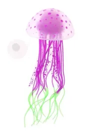 n-fioletowa-swiecaca-meduza-ozdoba-koral-akwarium