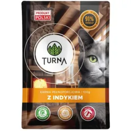 karma-mokra-dla-kota-z-indykiem-turna-cats-100g-saszetka-bez-zboz-naturalna