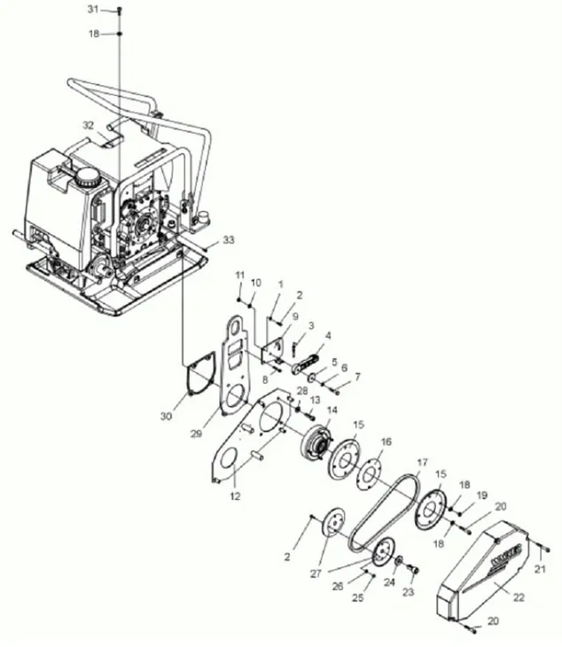 wacker-pasek-klinowy-napedu-oryginal-dps1850-0099941