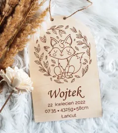 metryczka-drewniana-lisek