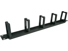 organizator-kabli-1u-19-z-przepustem-szczotkowym-5-plastikowych-uchwytow