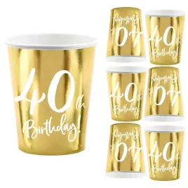 kubki-kubeczki-papierowe-40th-birthday-na-40-urodziny-zlote-220ml-6szt