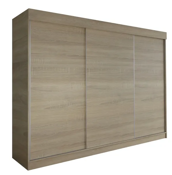 SZAFA MILAN - 3D 230 CM - DĄB SONOMA - garderoba trzydrzwiowa