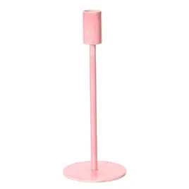 swiecznik-aluminiowy-rozowy-lososiowy-wysoki-prosty-dekoracyjny-23cm
