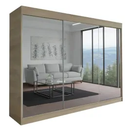 szafa-milan-3d-230-cm-sonoma-3x-lustro-garderoba-trzydrzwiowa
