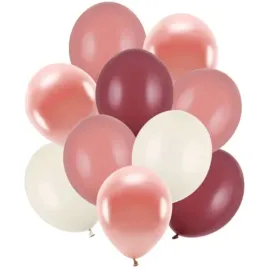 balony-pastel-metalik-mix-rozowy-partydeco-12-10-szt