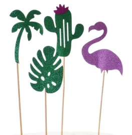 toppery-do-tortu-tropiki-flamingi-zestaw-4el