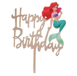 topper-akrylowy-happy-birthday-ksiezniczka-ariel