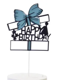 topper-happy-birthday-niebieska-kokarda