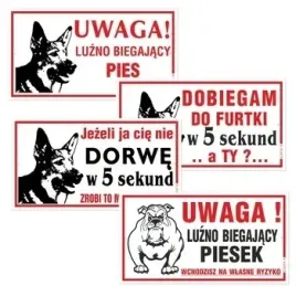 korfed-tabliczka-duza-plastikowa-dobiegam-pilnuje-mix-1-szt