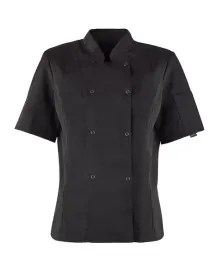 bluza-kucharska-damska-czarna-krotki-rekaw-r-m-kitel-damski-kieszonka