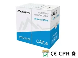 kabel-sieciowy-lanberg-lcs6-11cu-0305-s-s-ftp-305m-kat-6-kolor-szary