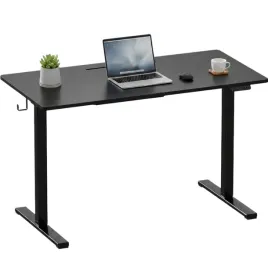 biurko-sanodesk-110x54-cm-czarne-elektryczne-led-zestaw-4w1-regulacja
