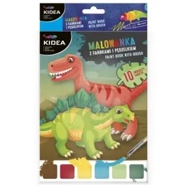 malowanka-z-farbkami-i-pedzelkiem-kidea-dinozaury