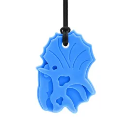 gryzak-logopedyczny-naszyjnik-ark-triceratops-niebieski-twardy-xxt