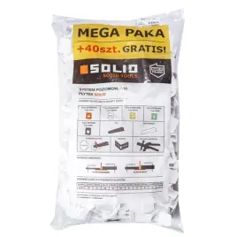Zdjęcie produktu System poziomowania płytek Klipsy 1,5mm 440szt worek SOLID 