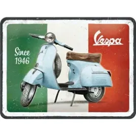 tablica-szyld-vespa-since-1946-skuter-metal-prezent-15x20