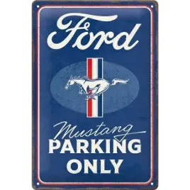 tablica-szyld-ford-mustang-parking-only-blacha-metal-prezent-20x30