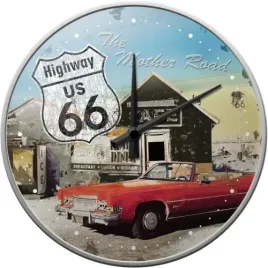 zegar-route-66-us-highway-usa-metal-szklo
