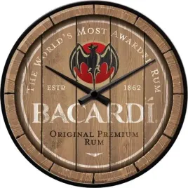 zegar-bacardi-rum-cuba-prezent-scienny-metal-szklo
