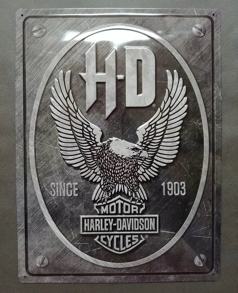 tablica-szyld-harley-davidson-eagle-metalowy-30x40