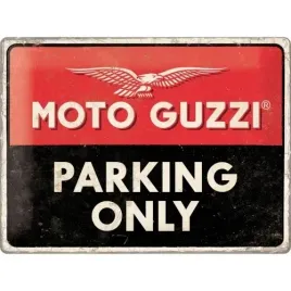 tablica-szyld-moto-guzzi-parking-only-blacha-30x40