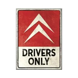 magnes-citroen-drivers-only-na-lodowke-metal-6x8