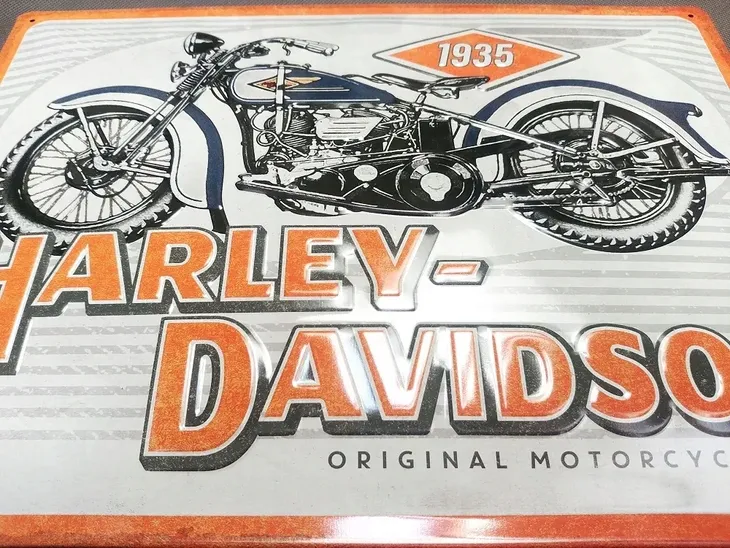 tablica-szyld-harley-davidson-1935-blacha-30x40-stan-opakowania-oryginalne