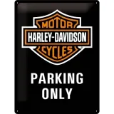 tablica-plakat-harley-davidson-parking-only-30x40