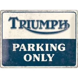 tablica-szyld-triumph-parking-only-blacha-30x40