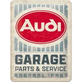 tablica-szyld-audi-garage-metal-prezent-15x20