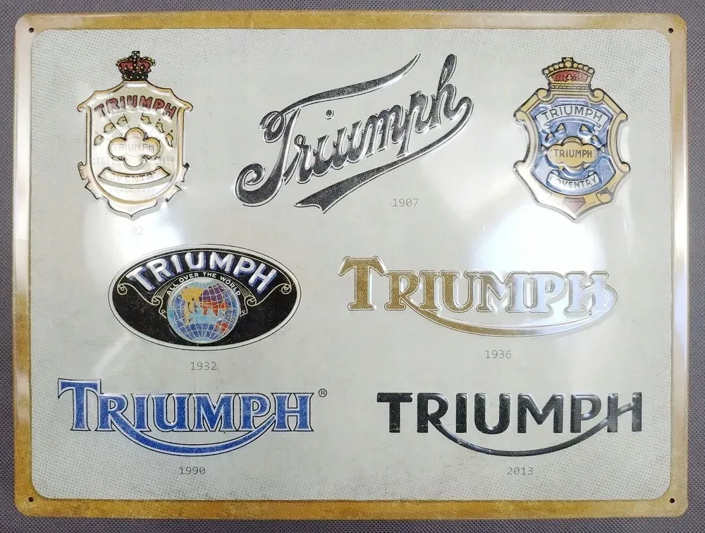 tablica-szyld-triumph-logo-evolution-blacha-30x40