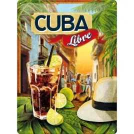 tablica-szyld-cuba-libre-metal-drink-bar-30x40
