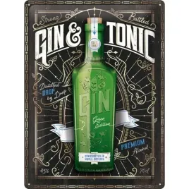 tablica-szyld-gin-and-tonic-drink-bar-30x40-stal