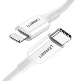 kabel-ugreen-przewod-mfi-usb-typ-c-lightning-3a-1-5-m-bialy-us171