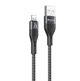 yesido-kabel-ca121-18w-usb-lightning-1m-2a-black-czarny