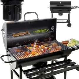 grill-weglowy-ogrodowy-2-ruszty-chromowane-2-polki-popielnik-termometr-stal