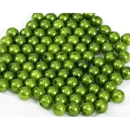 koraliki-perelki-zielony-10mm-50g-084