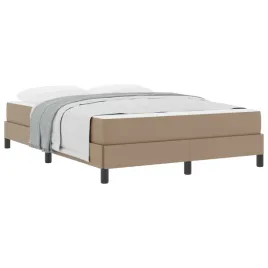 ramka-lozka-z-materacem-cappuccino-140-x-200-cm-tkanina