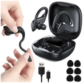 sluchawki-bezprzewodowe-douszne-powerbank-czarne