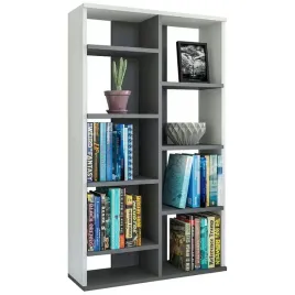regal-bialy-antracyt-ksiazki-123cm-nowoczesny-styl-domu-duzo-polek-pojemny