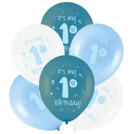 balony-its-my-1st-birthday-roczek-niebieski-folat-13-6-szt
