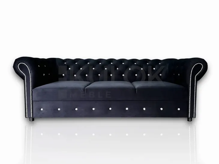 Chesterfield Sofa Glamour WARSAW 3 osobowa  Magic Velvet 2219